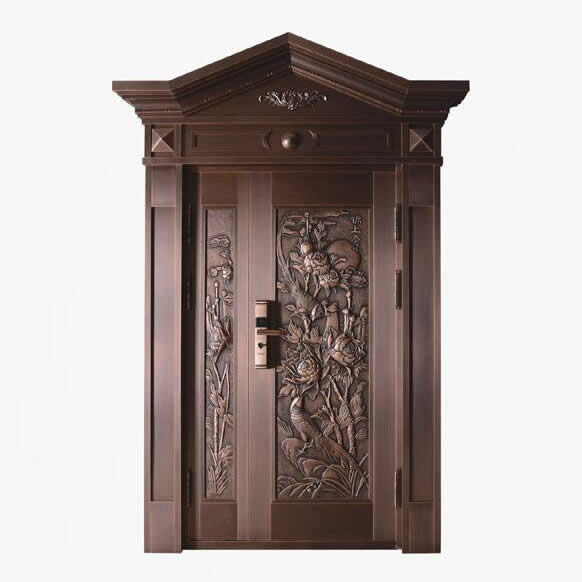 三角門(mén)頭純銅子母門(mén)